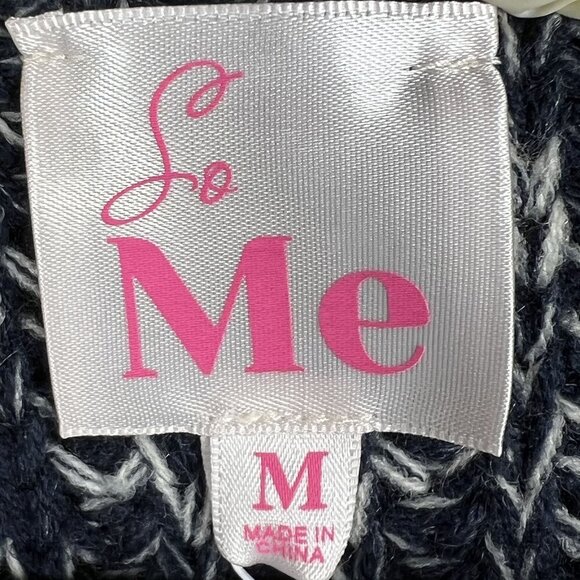 So Me NWT Womens M Oversized Bishop Sleeves Cropped Cardigan Ombre Sweater Boho - Picture 10 of 16